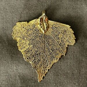 Gold Leaf Pendant